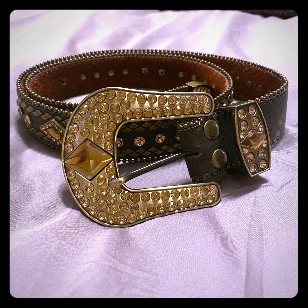Country Brown Studded Belt from Boot Barn